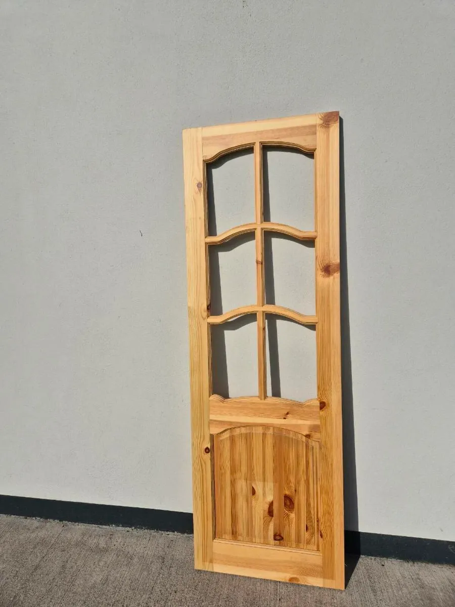 Red Deal glass doors 78x26" - Image 4