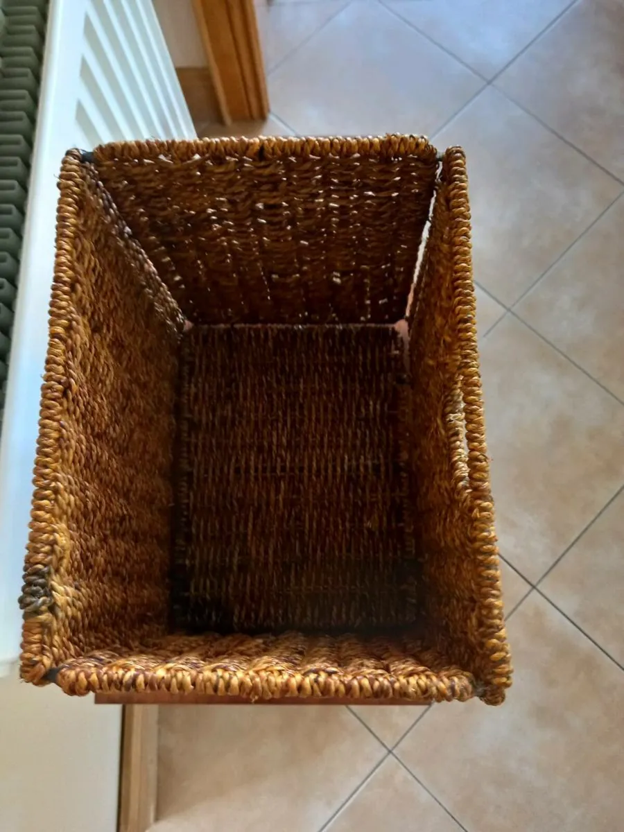 2 Wicker Storage Units - Image 4