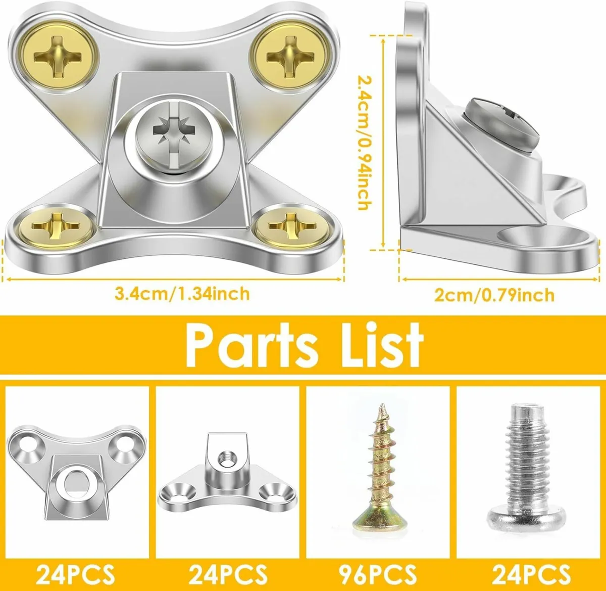24Pack Butterfly Corner Bracket Detachable Corner - Image 1