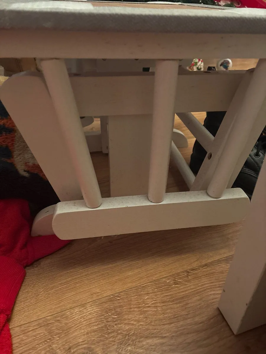 Nursing rocking chair & matching footstool. - Image 2