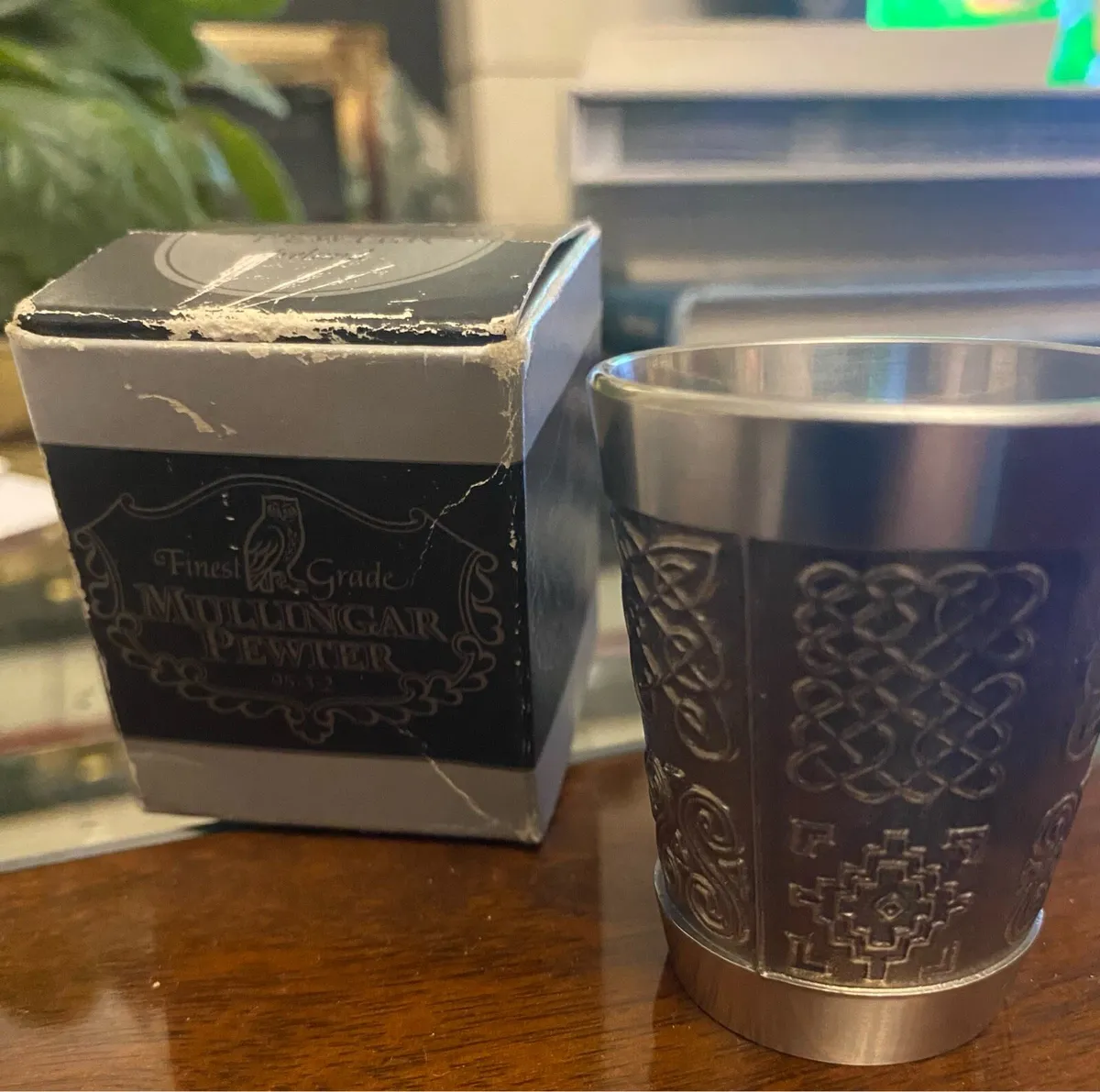 Mullingar Pewter Celtic Whisky Shot Measure - Image 1