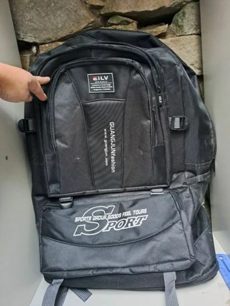 Large travel Backpack black - Image 1