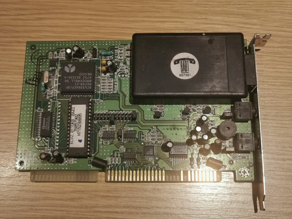 Vintage PCI phone modem 1990s dialup dial up - Image 1