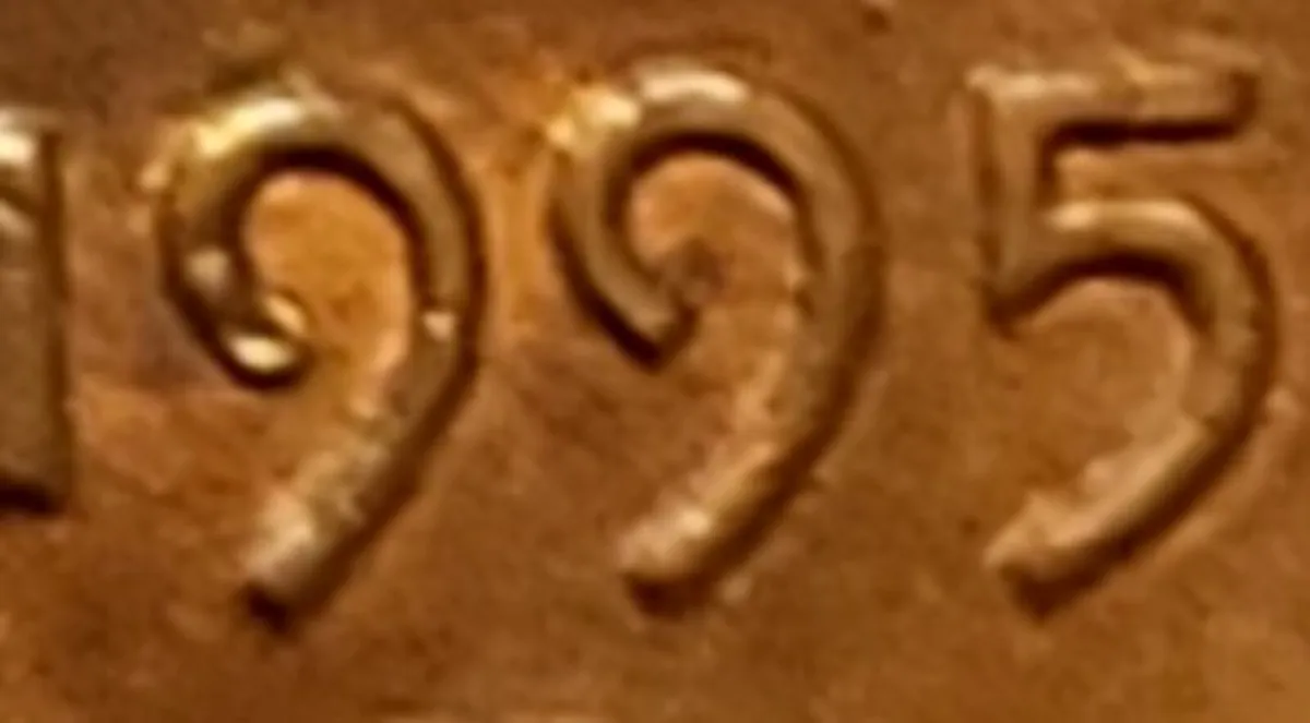 1995D LINCOLN CENT ERROR COIN - Image 2