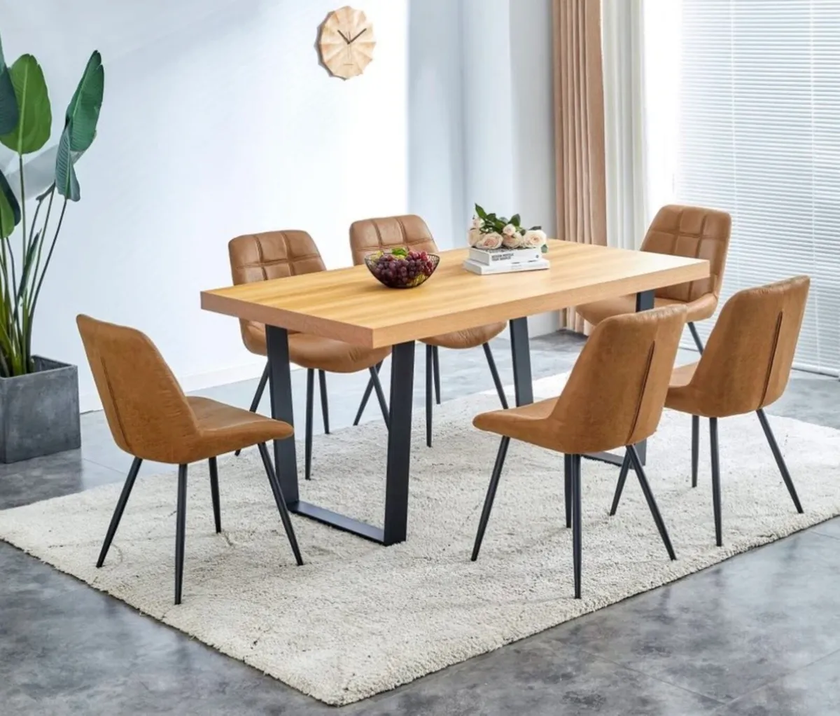 Table and 6 chairs 3 weeks old