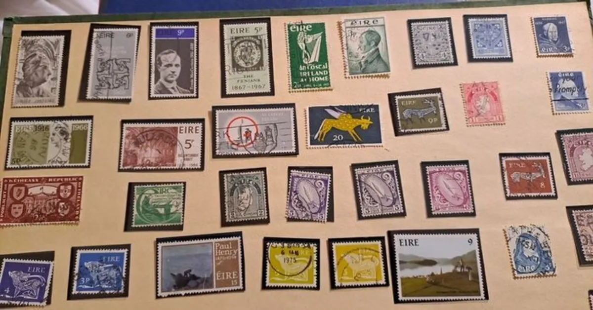 47 Irish stamps from the 1920's - Image 3
