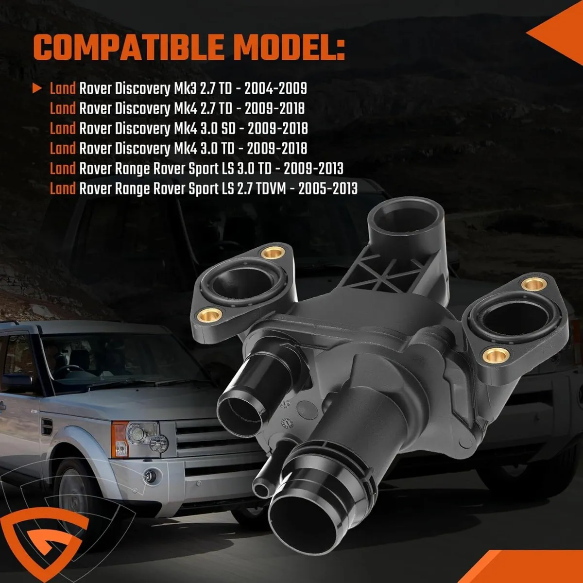 Thermostat Housing Water Outlet Pipe Fit for Land