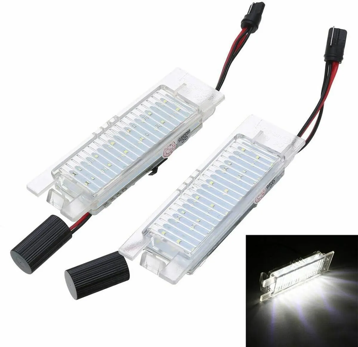 2 PCS 18 LED License Plate Light For Corsa C D Ast