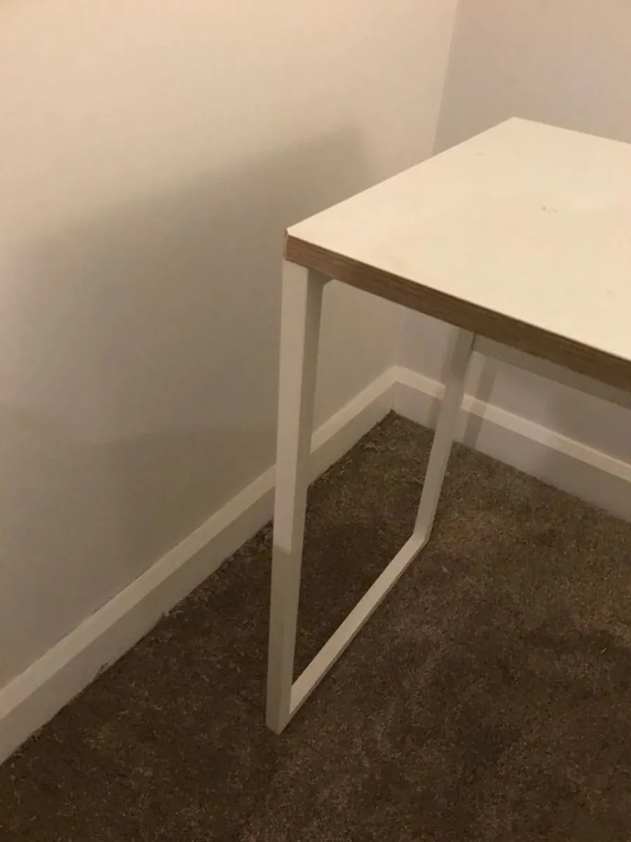 White Dressing Table / Desk with drawer - Image 4