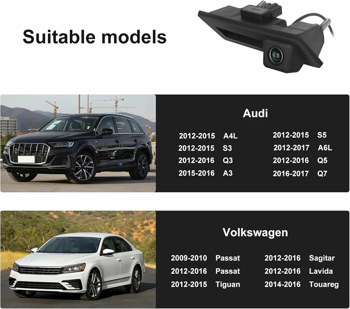 AUDI VW Reversing Camera HD Waterproof Reverse Cam - Image 2