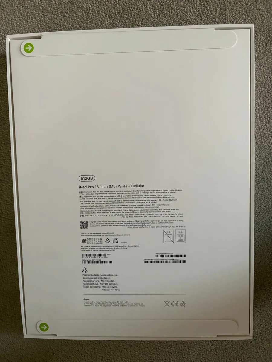 iPad 13 inch, 256 GB, M5 2025, WiFi & Cellular - Image 2