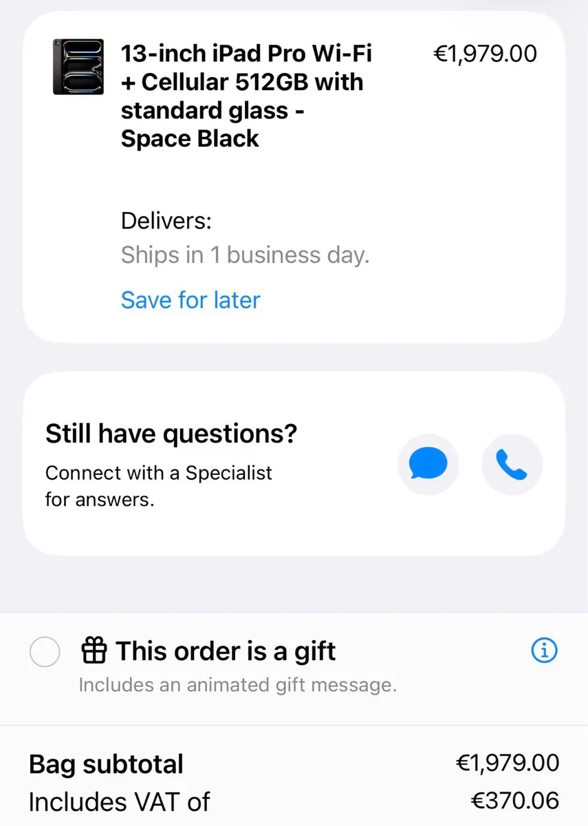 iPad 13 inch, 256 GB, M5 2025, WiFi & Cellular - Image 3