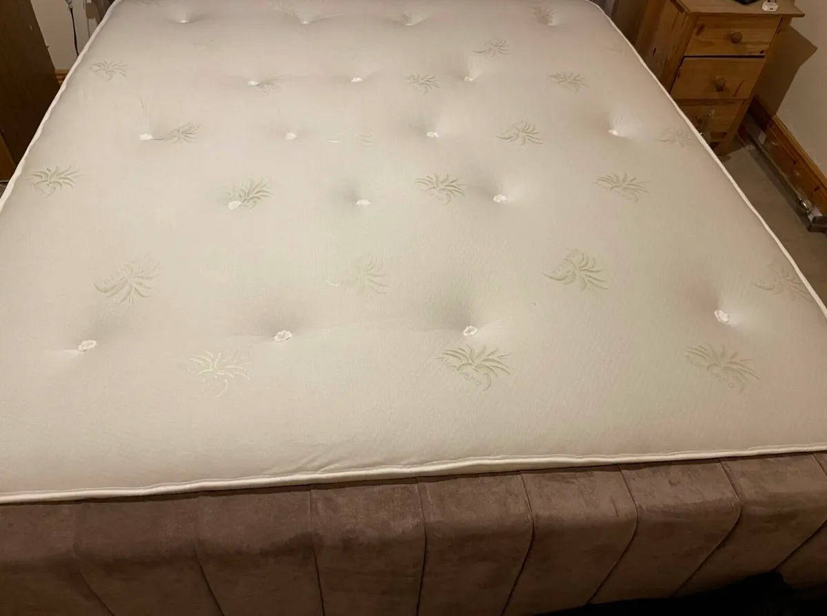 Superking Mink Velvet Bed With Mattress - Image 3