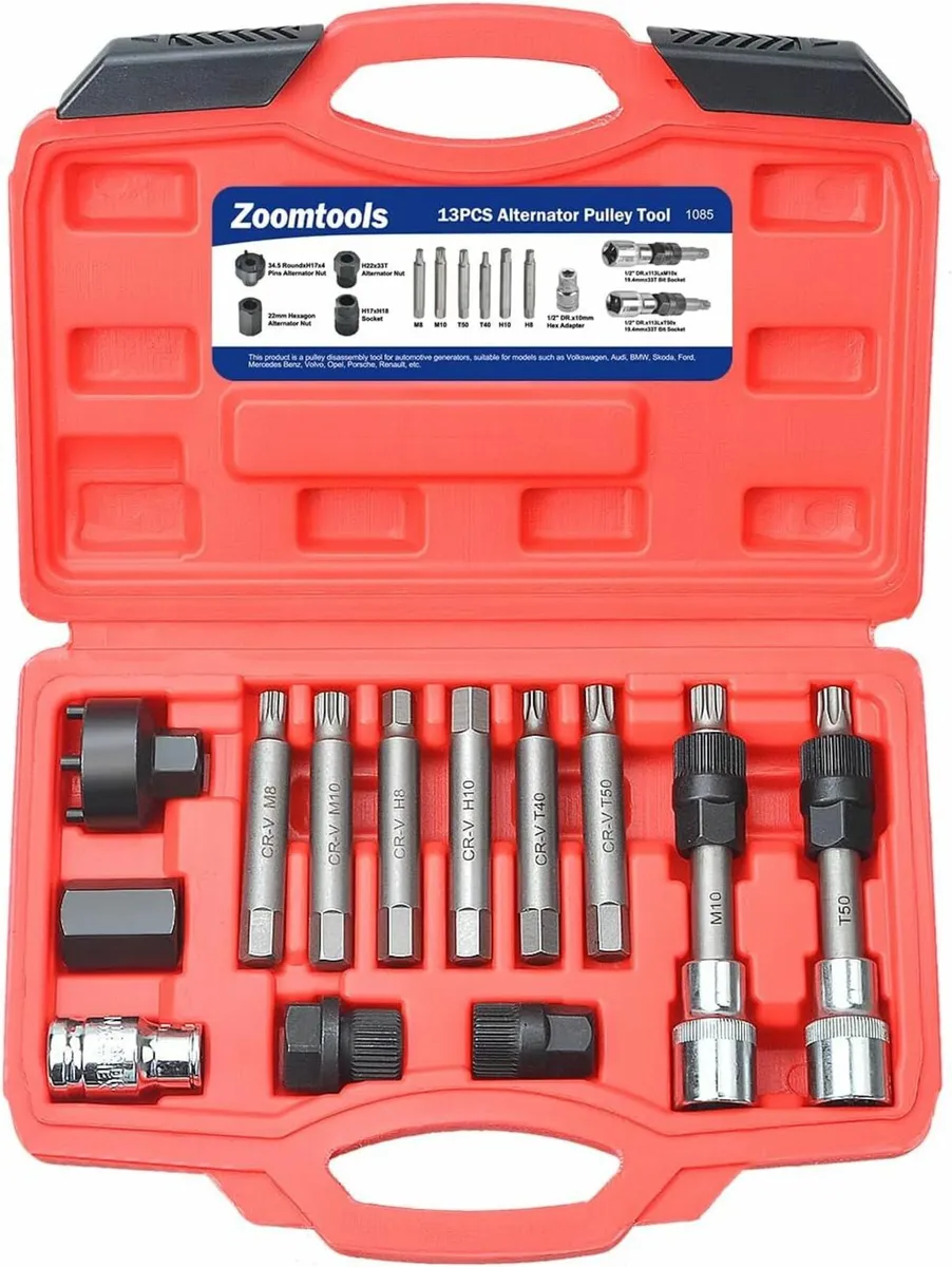 13Pcs Alternator Pulley Removal Tool Kit Alternato