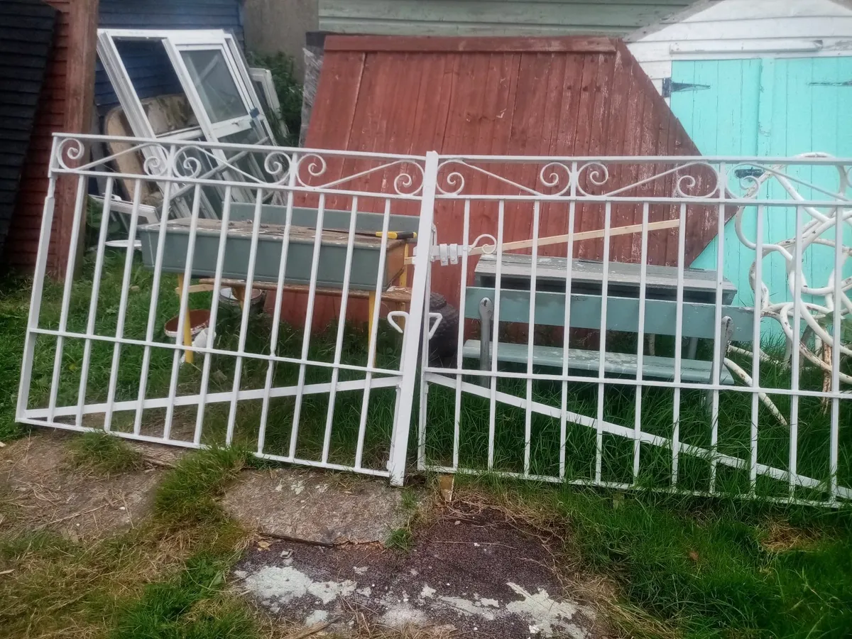 Wrought Iron Double Gate's, - Image 4