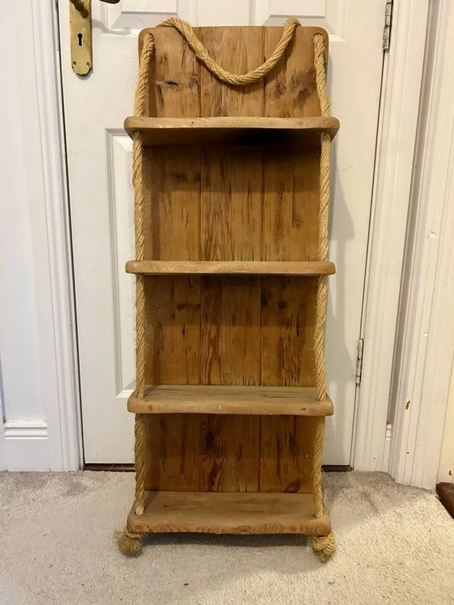 Wooden shelving unit - Image 1