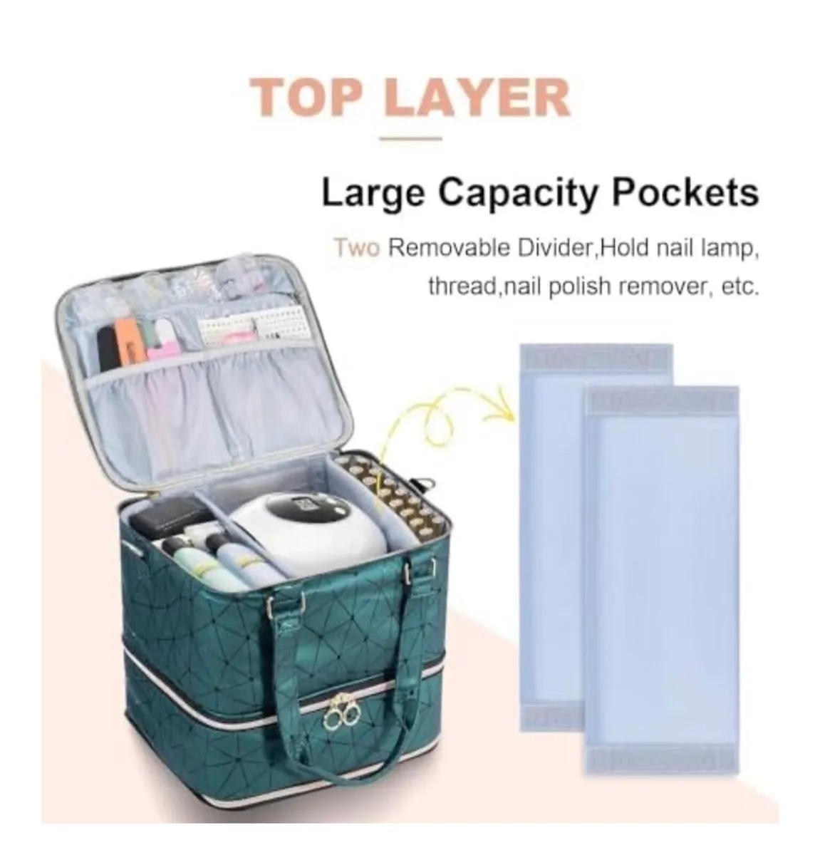 Nail polish storage bag/ make up bag - Image 3