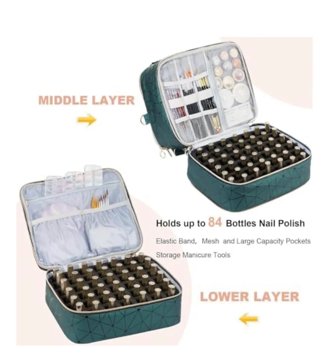 Nail polish storage bag/ make up bag - Image 4