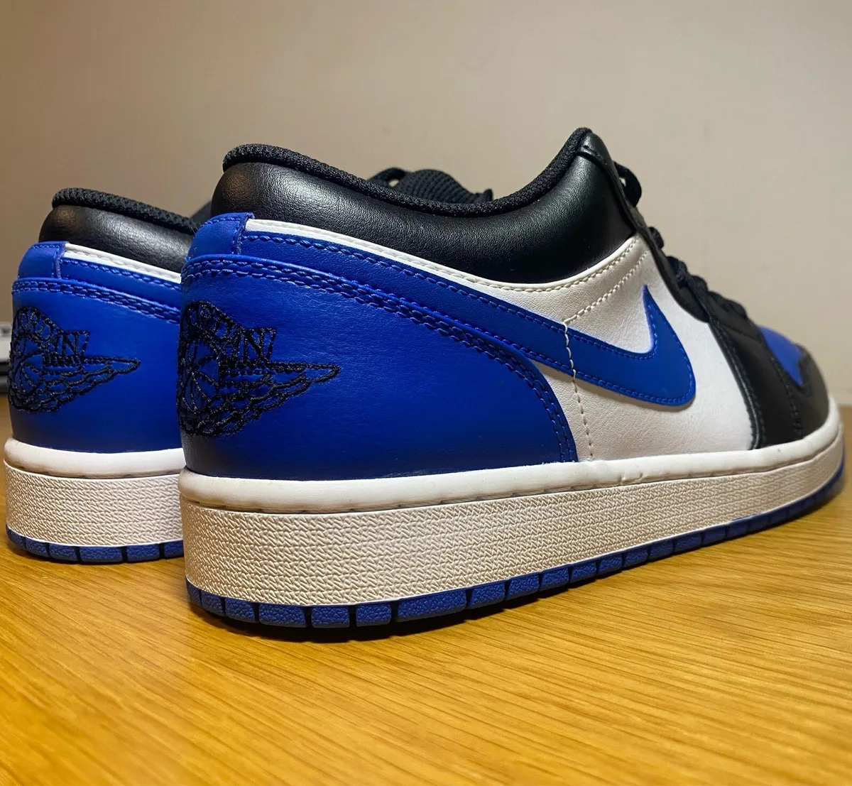 Nike Air Jordan 1 lows, royal blue, uk 8 - Image 1