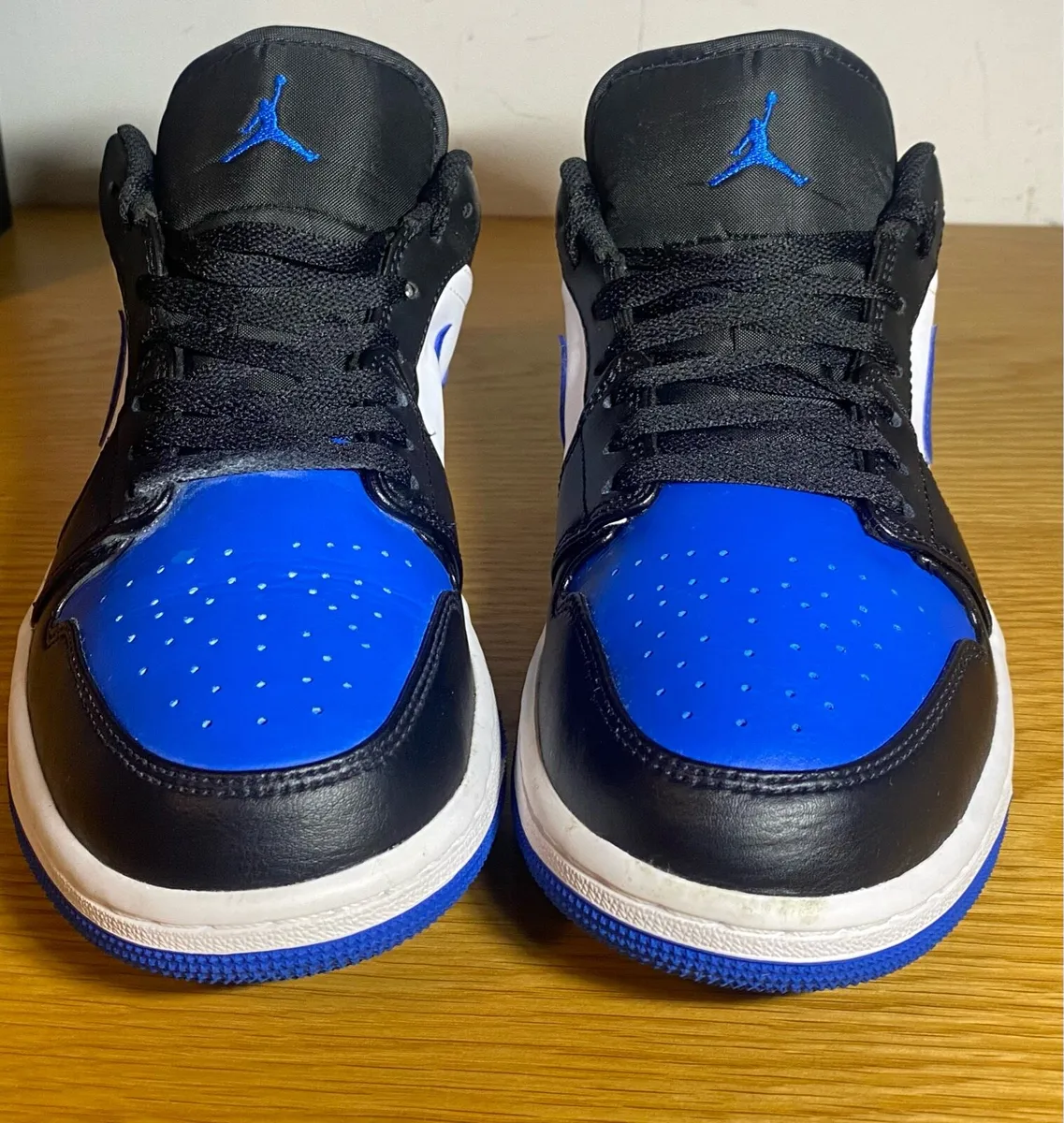 Nike Air Jordan 1 lows, royal blue, uk 8 - Image 4