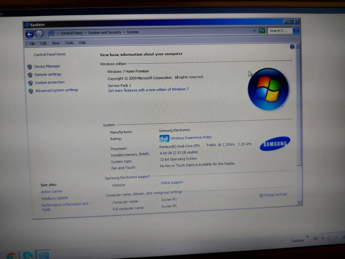 Samsung R530 Laptop, 4GB Ram 300GB HDD Wins 7 - Image 2