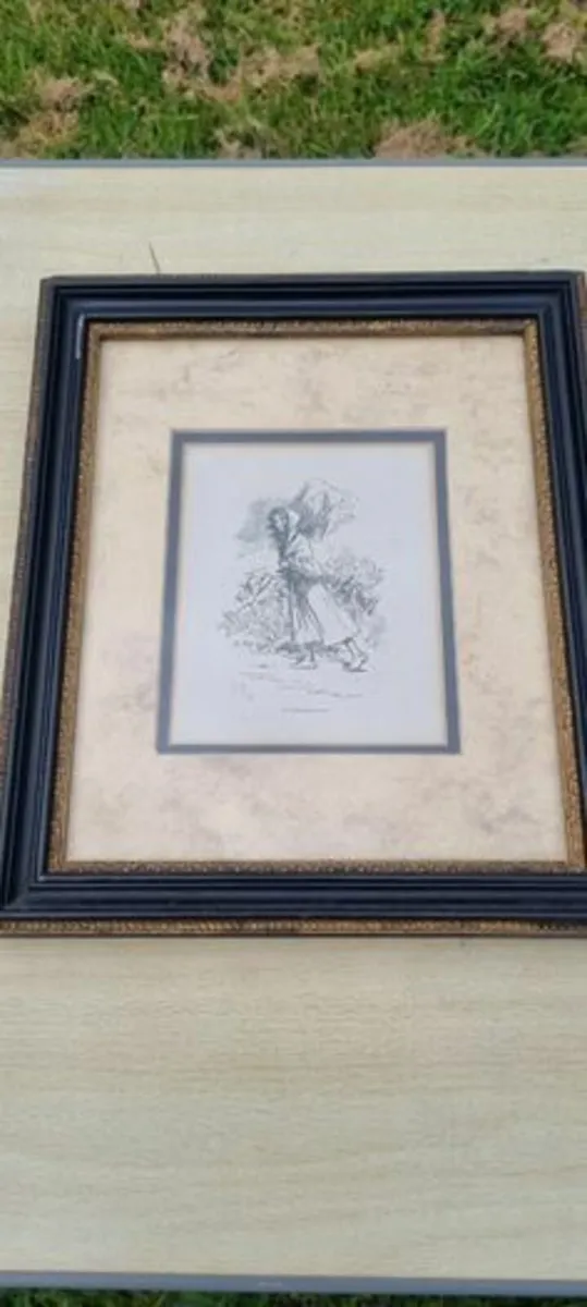 Vintage picture of a Donegal lass - Image 3