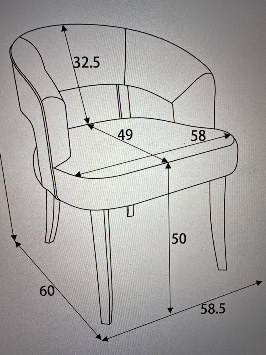 2 x dining chairs - Image 4