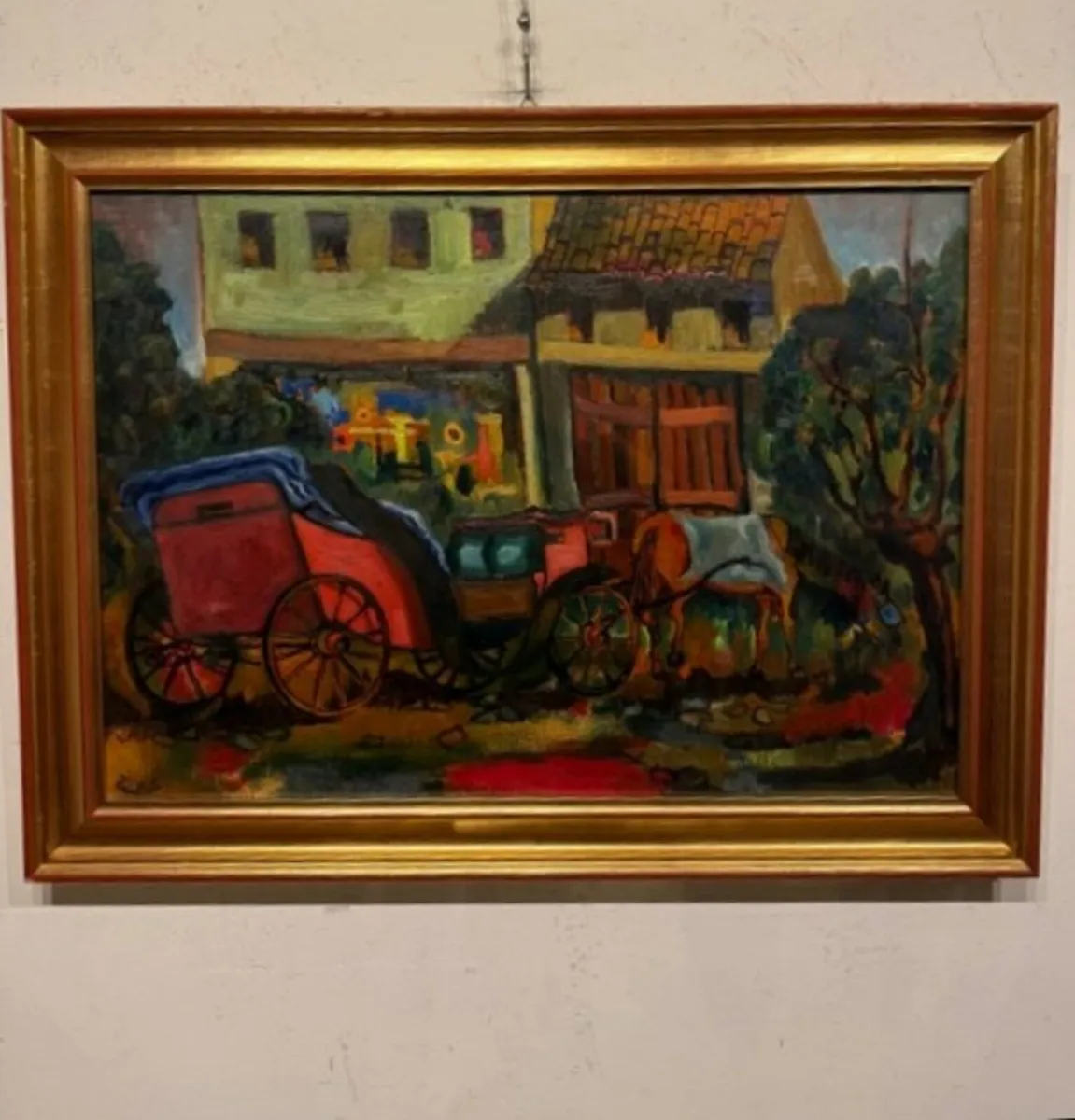 "Carriage with Horse"Alfredo Zanellato (1931-2021) - Image 1