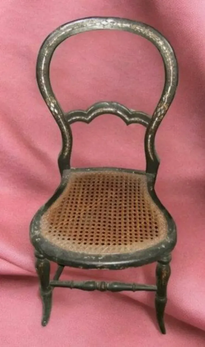 Victorian Chair With Mother Of Pearl Inlay - Image 3
