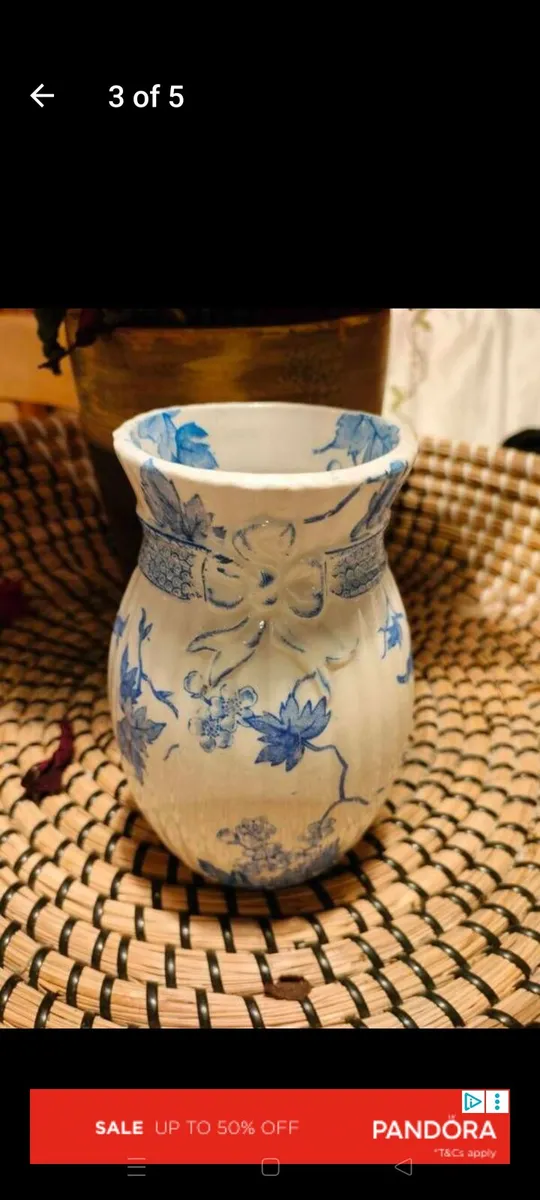 Antique blue and white Ridgeway Bordaux, Stoke on - Image 1