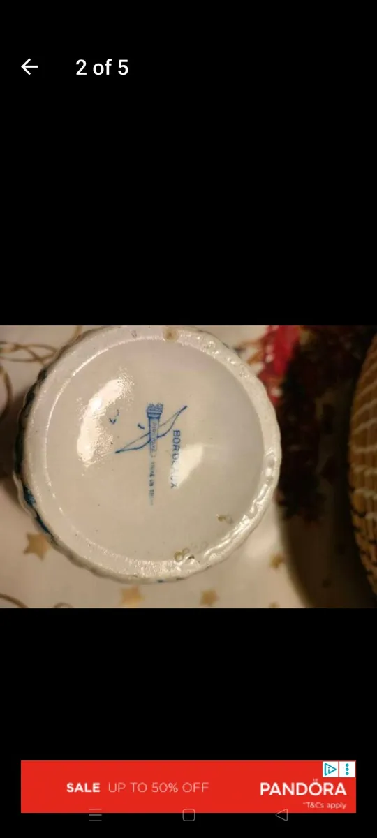 Antique blue and white Ridgeway Bordaux, Stoke on - Image 4