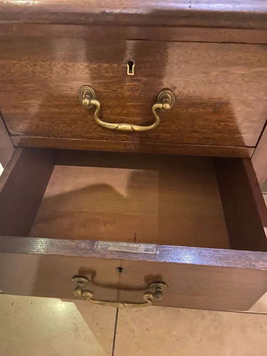 Victorian double sided partners library desk - Image 3