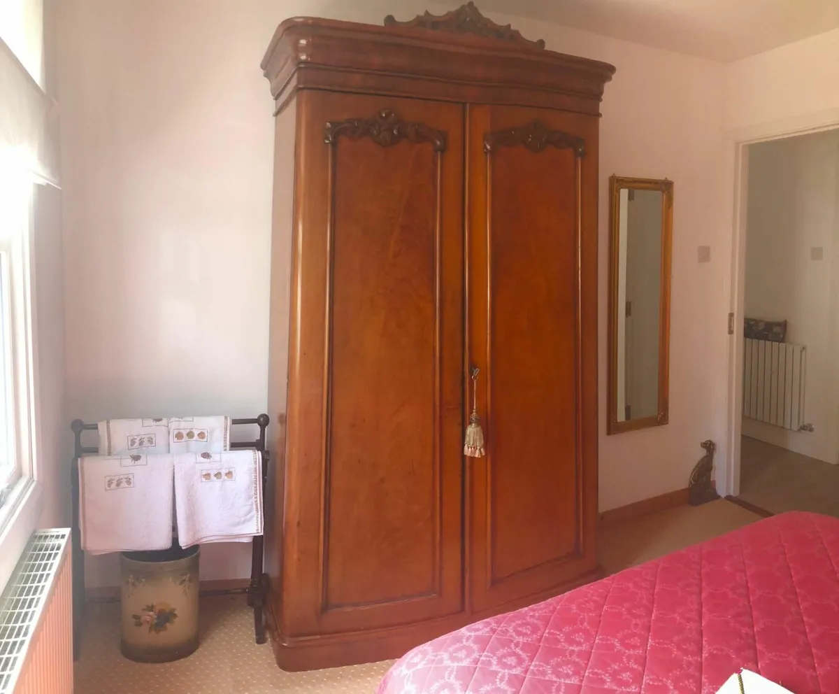 Antique Solid Wood Wardrobe - Image 1