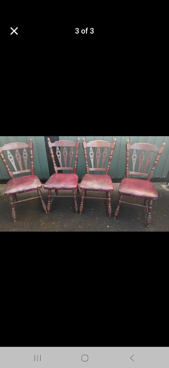 Antique chairs x 4