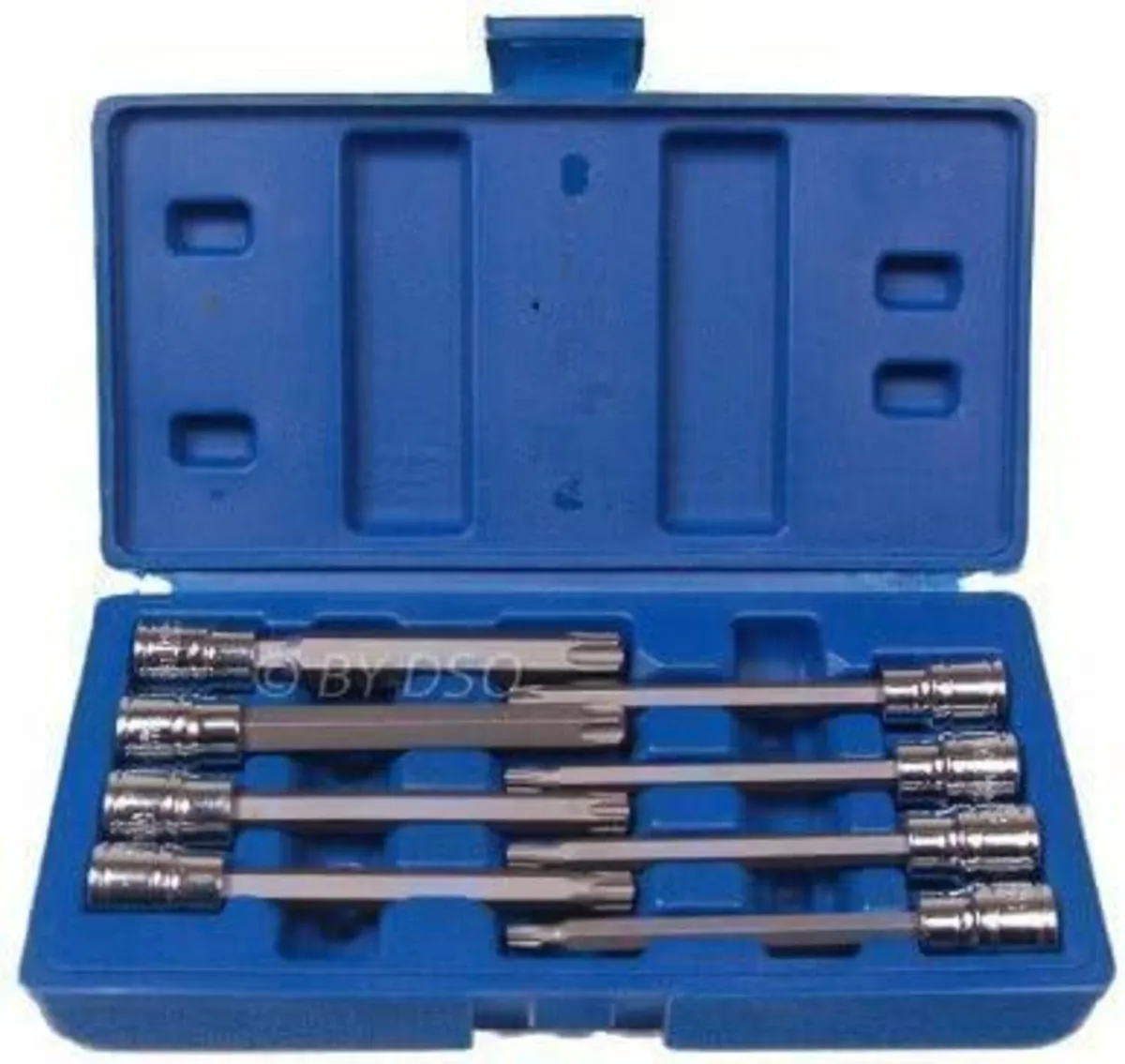 8PC 3/8" Dr. 110mm Long Torx Bit Socket Set T25 -