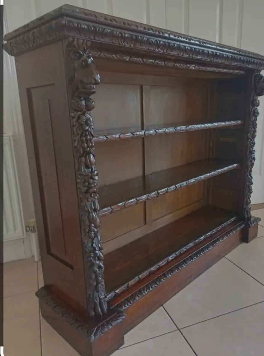 Arthur Jones &son open front bookcase - Image 3