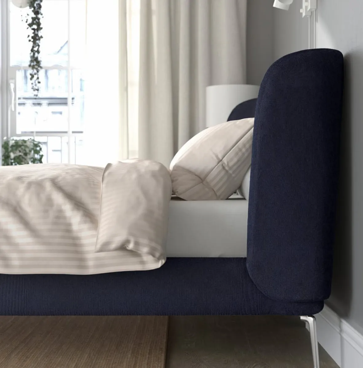 IKEA matching light blue bed and desk chair - Image 4