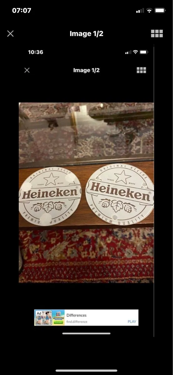 Heineken Glass Coaster Set - Image 1