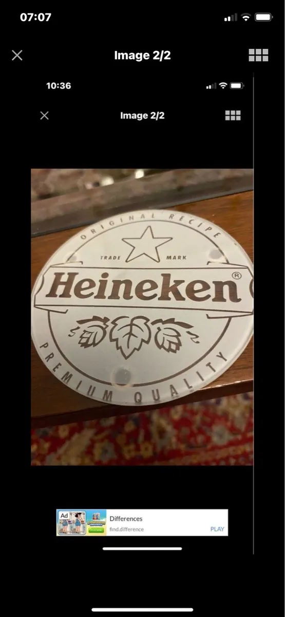Heineken Glass Coaster Set - Image 2