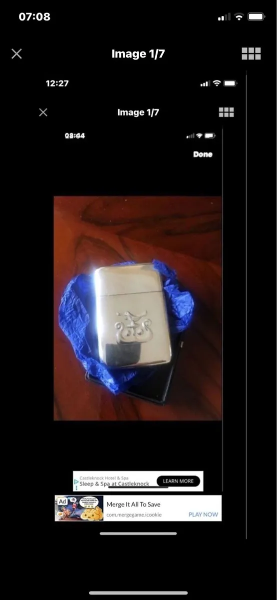 Solid Silver AIB Business Card Holder - Image 1