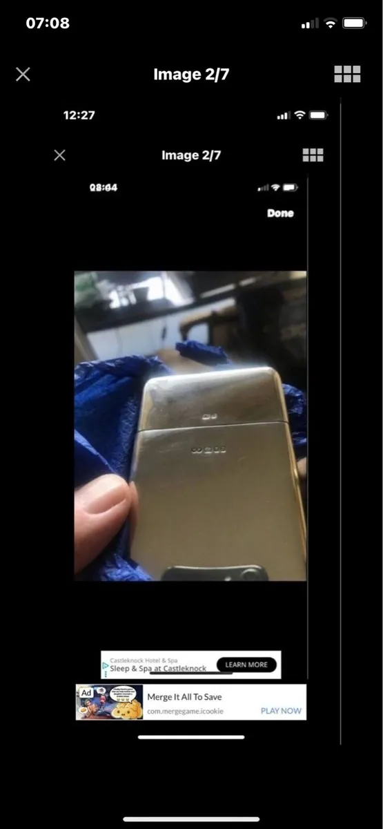 Solid Silver AIB Business Card Holder - Image 2