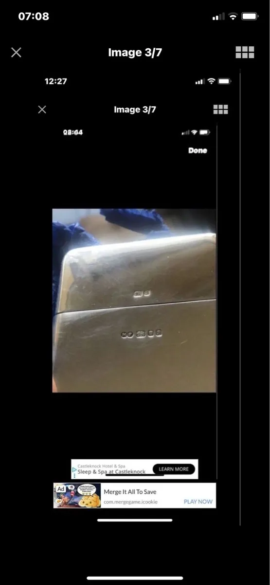 Solid Silver AIB Business Card Holder - Image 3