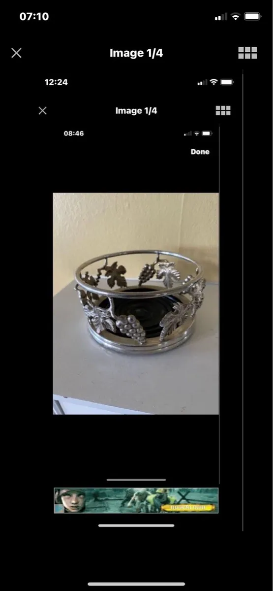 Vintage Wine Bottle Coaster - Image 1