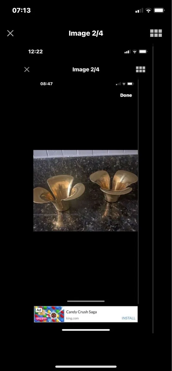 Brass Candleholder  Set - Image 2