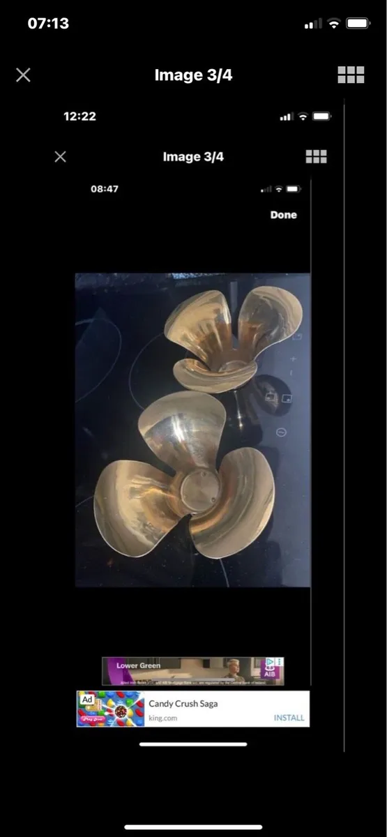 Brass Candleholder  Set - Image 3