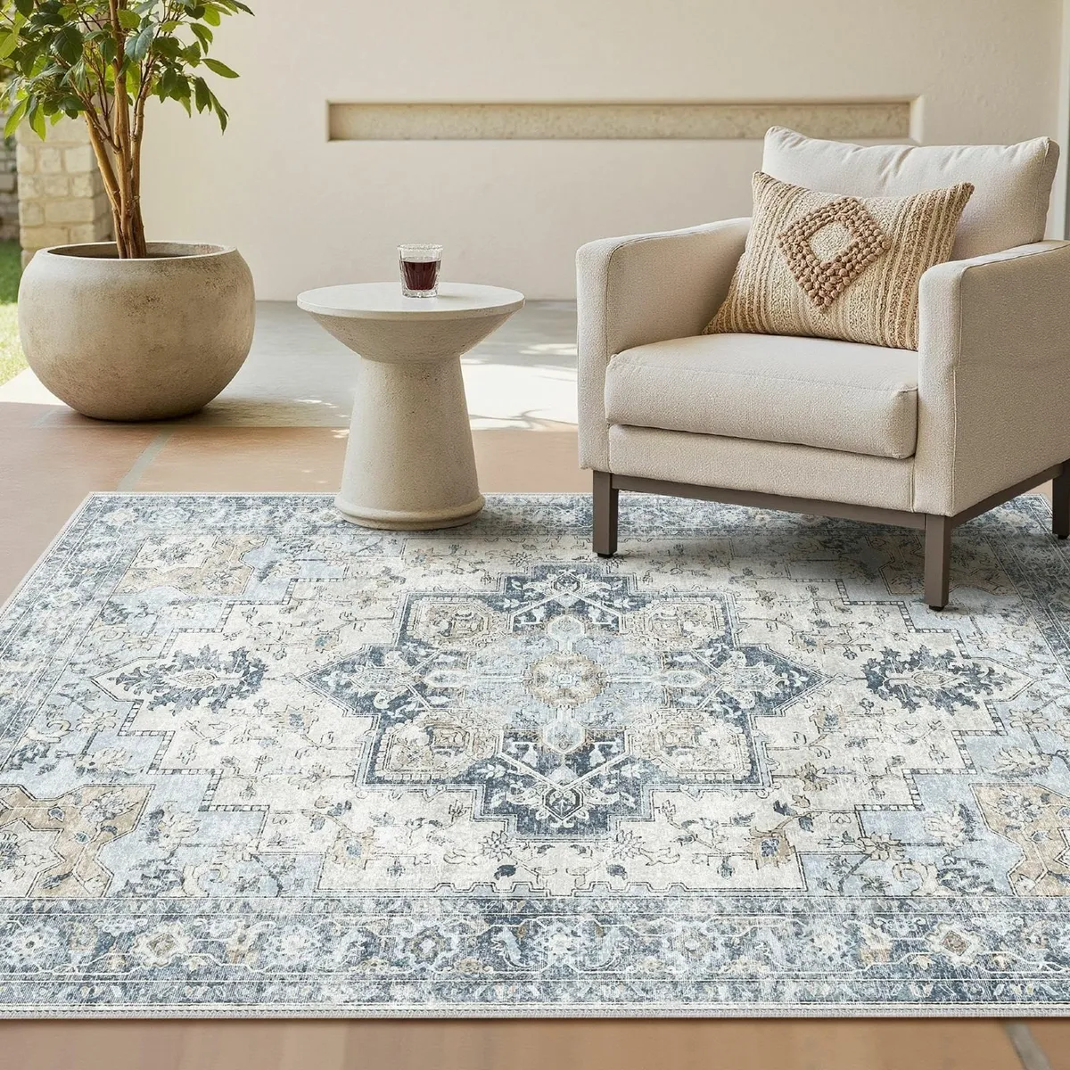 Machine Washable Rugs Living Room 160x230cm - Image 1