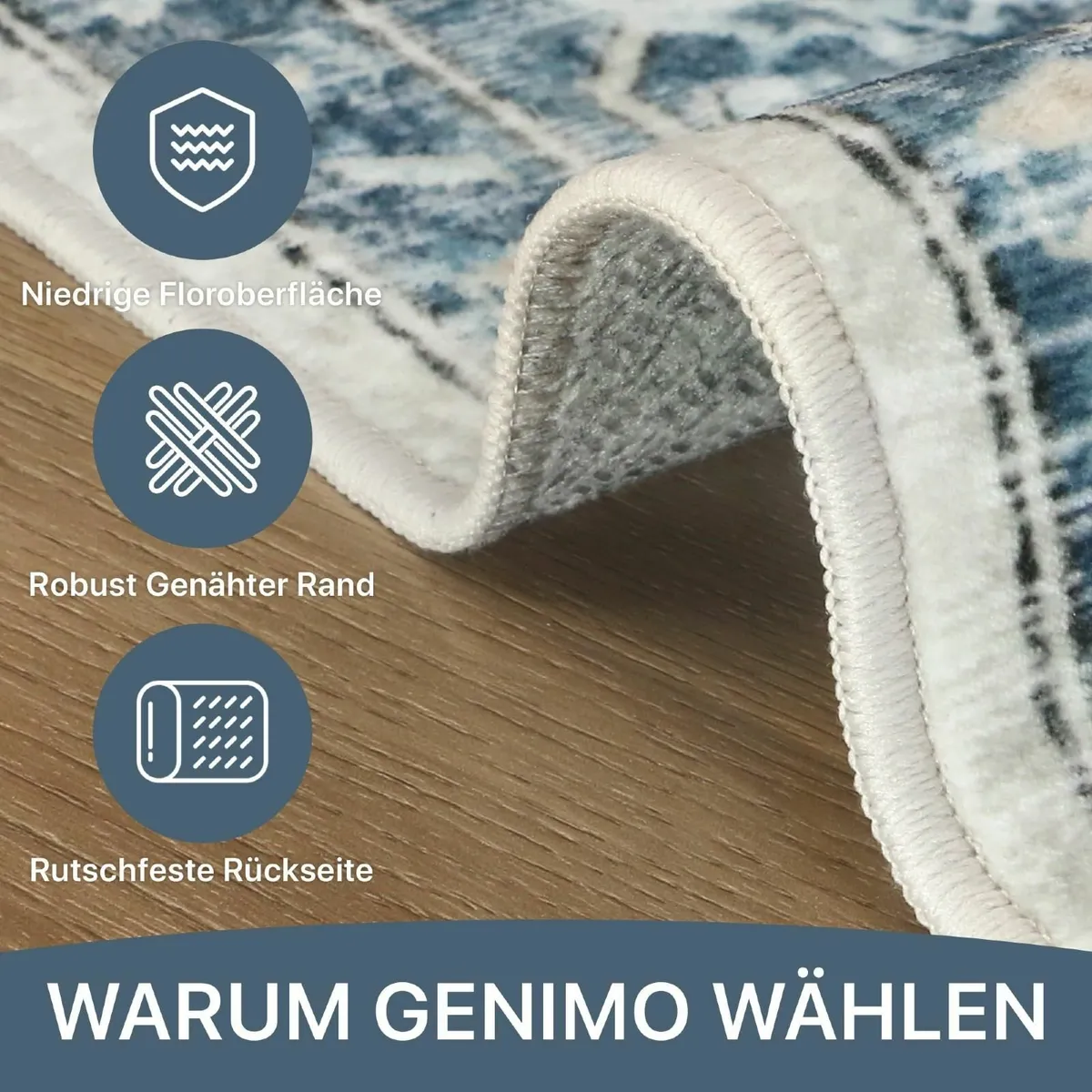 Machine Washable Rugs Living Room 160x230cm - Image 2