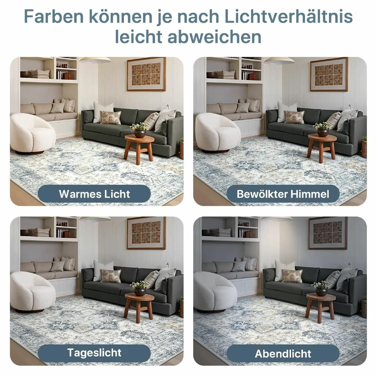 Machine Washable Rugs Living Room 160x230cm - Image 3