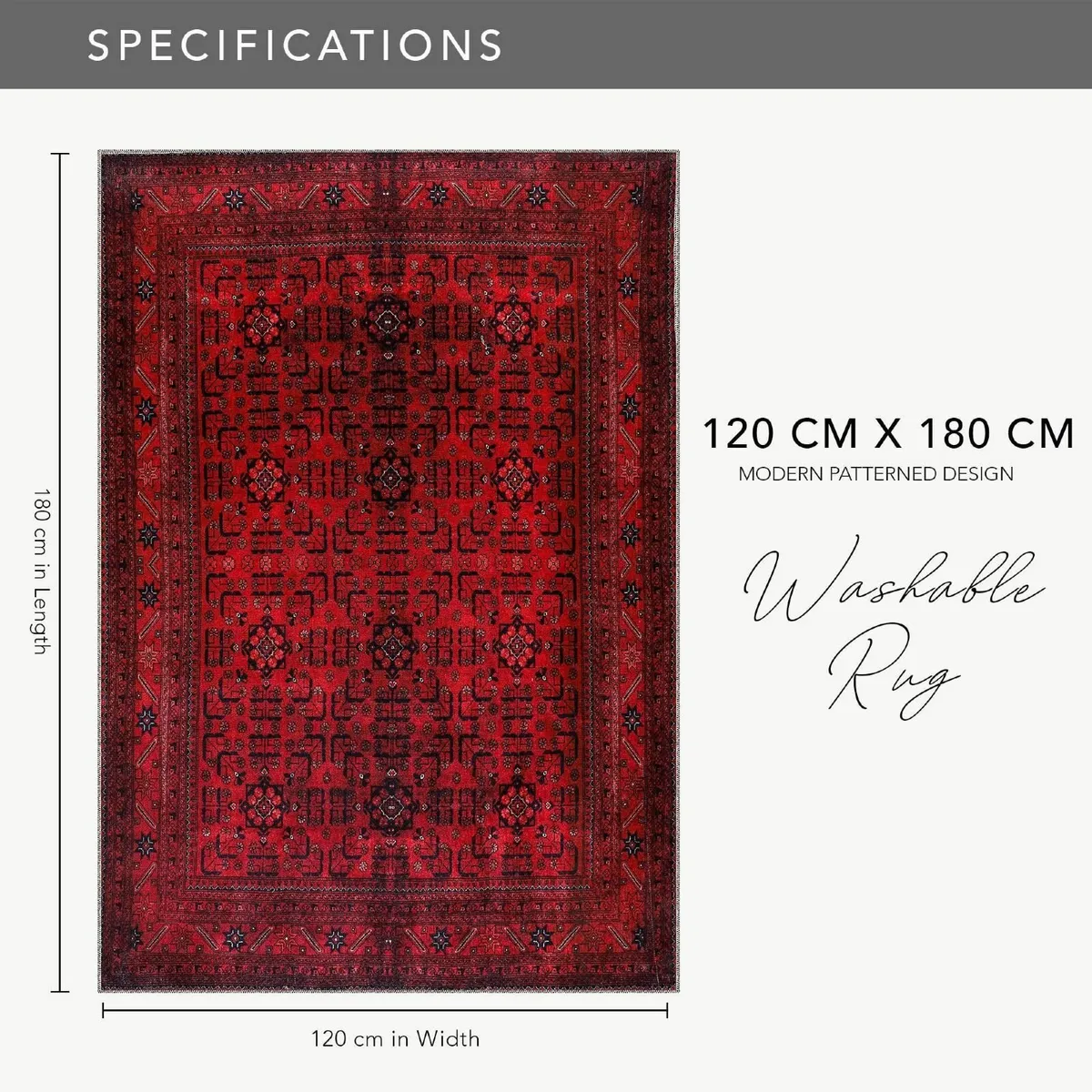 Rugs Living Room - Washable Rug Area Non-Slip - Image 3