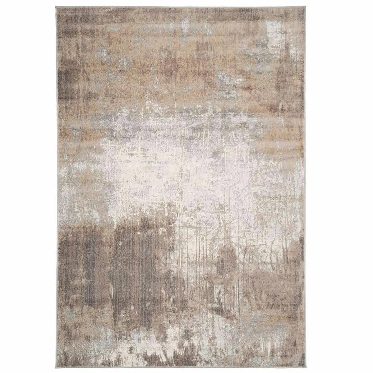 Distressed Warm Neutral Greige Living Room Area - Image 1